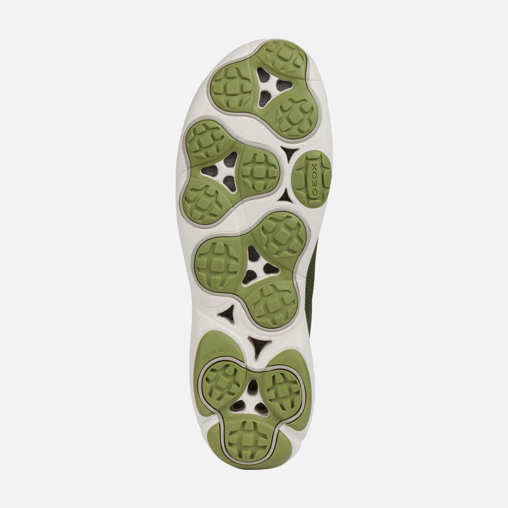 Tenis Geox Homem Verde Oliva - Nebula - ZQCHF2359